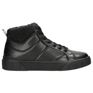 Czarne wysokie trampki męskie 24070-71 Wojas