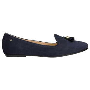 Granatowe loafersy z ozdobnymi chwostami 45001-67 Wojas