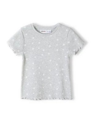 Prążkowana bluzka dla niemowlaka- szara Minoti