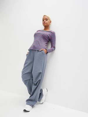 Prążkowana bluzka z bawełny organicznej bonprix