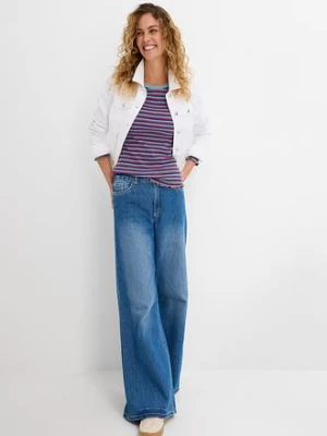 Prążkowana bluzka z bawełny organicznej bonprix