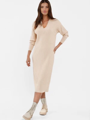 Zdjęcie produktu Prążkowana, dzianinowa sukienka G-LIBI Volcano