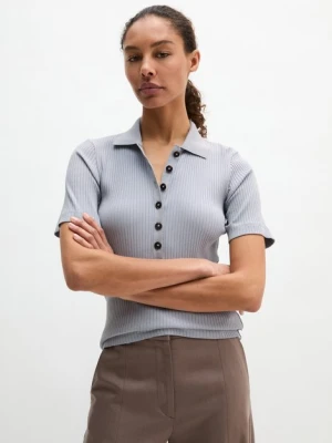 Prążkowana koszulka polo slim Marc O'Polo