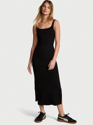 Prążkowana sukienka bodycon o długości midi Victoria's Secret