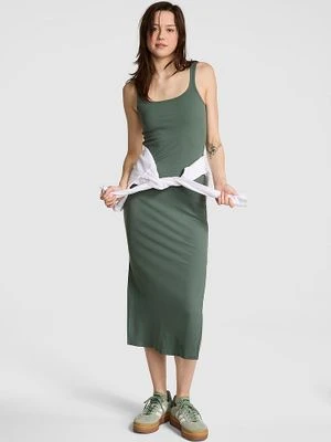 Prążkowana sukienka bodycon o długości midi Victoria's Secret