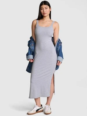 Prążkowana sukienka bodycon o długości midi Victoria's Secret