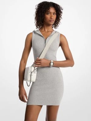 Zdjęcie produktu Prążkowana sukienka z kapturem z elastycznej wiskozy MICHAEL Michael Kors