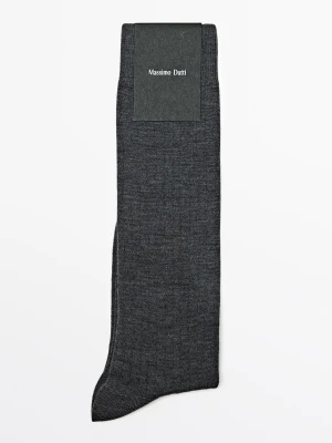 Prążkowane Skarpety - Szary - Massimo Dutti - Female