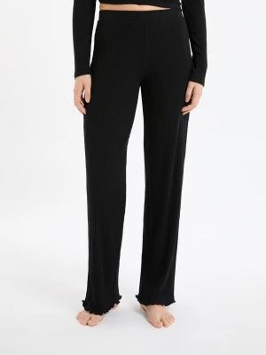 Prążkowane spodnie od piżamy Etam