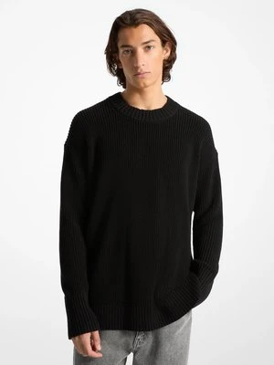 Zdjęcie produktu Prążkowany sweter z bawełny Michael Kors CZARNY (Czarny)