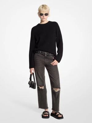 Prążkowany sweter z wełny z merynosów MICHAEL Michael Kors