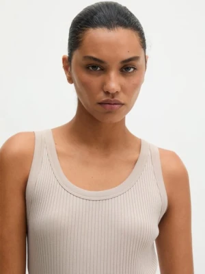 Prążkowany tank top slim Marc O'Polo červená