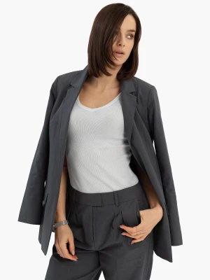 Prążkowany top basic T-IDA Volcano