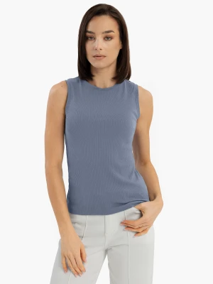 Prążkowany top, Slim Fit, T-DEMI Volcano