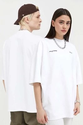Preach t-shirt bawełniany kolor biały gładki