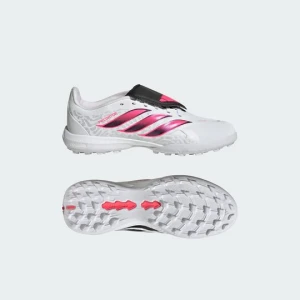 Dziecięce buty piłkarskie z wywijanym językiem na sztuczną murawę Predator League Adidas