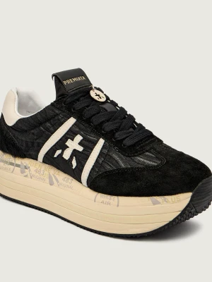 Premiata Skórzane sneakersy BETH czarny
