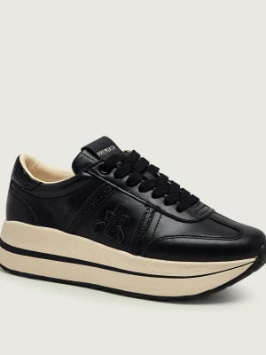 Premiata Skórzane sneakersy Bethcoin 8503 czarny