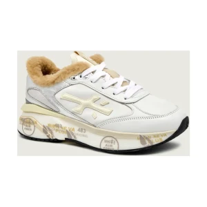 Premiata Skórzane sneakersy MOERUND | z dodatkiem wełny | shearling