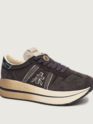 Premiata Sneakersy Bethcoin 8505 | zamsz brązowy