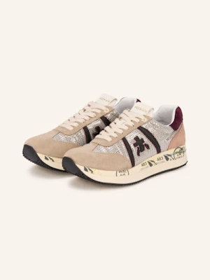 Premiata Sneakersy Cassie Z Cekinami beige