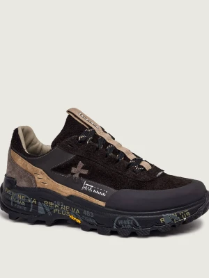 Premiata Sneakersy Devin_500 | z dodatkiem skóry brązowy