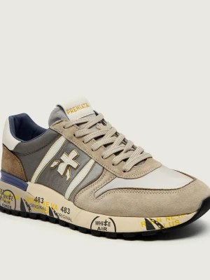 Premiata Sneakersy LANDER 8010 | zamsz beżowy