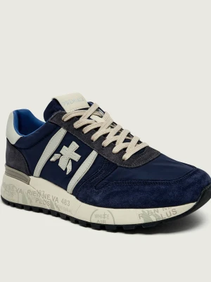 Premiata Sneakersy LANDER | zamsz granatowy