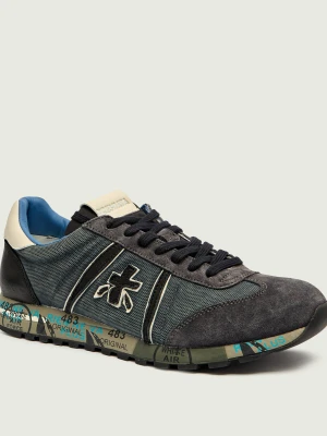 Premiata Sneakersy LUCY | z dodatkiem skóry granatowy
