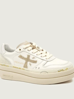 Premiata Sneakersy MICOL | z dodatkiem skóry biały