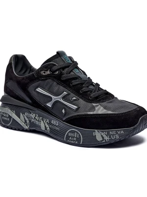 Premiata Sneakersy MOERUN | z dodatkiem skóry czarny