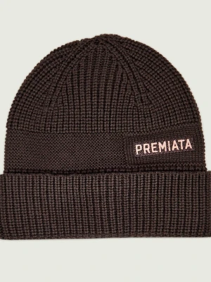 Premiata Wełniana czapka Halta brązowy