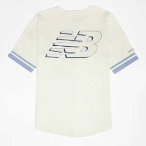 New Balance Premium Baseball Shirt uniseks T-Shirts beż rozmiar Odzież