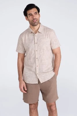 Preston Illustration - koszula męska - Beige Mountain Warehouse