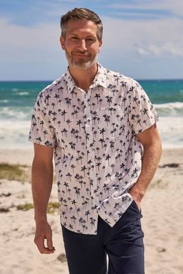 Preston Illustration - koszula męska - Biały Mountain Warehouse