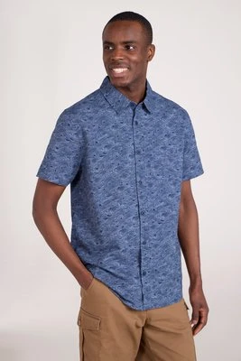 Preston Illustration - koszula męska - Navy Mountain Warehouse