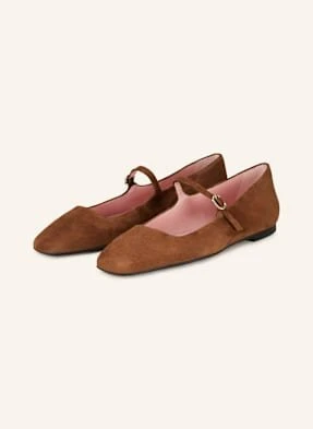Pretty Ballerinas Baleriny Mary Jane Angelis braun