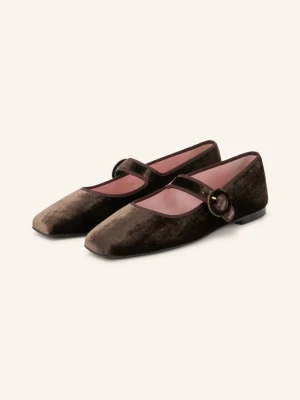 Pretty Ballerinas Baleriny W Stylu Mary Jane Afrodite braun CIEMNOBRĄZOWY