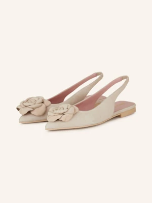 Pretty Ballerinas Baleriny Z Odkrytą Piętą Angelis beige