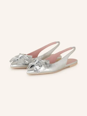 Pretty Ballerinas Baleriny Z Odkrytą Piętą Chandra silber