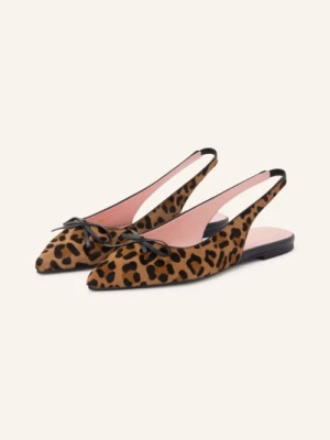 Pretty Ballerinas Baleriny Z Odkrytą Piętą Murabi braun