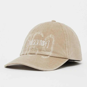 zəяo si:x nœf Primary Logo Washed Baseball Cap uniseks Czapki beż rozmiar Akcesoria