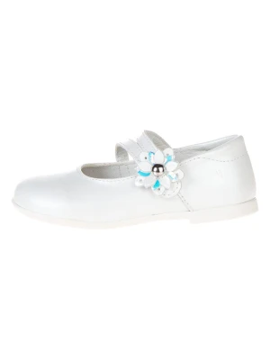 Primigi Skórzane baleriny "Happy dance" w kolorze białym rozmiar: 20