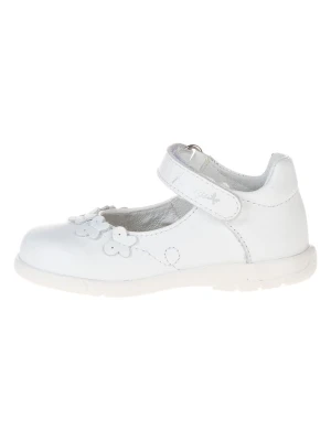 Primigi Skórzane baleriny w kolorze białym rozmiar: 18