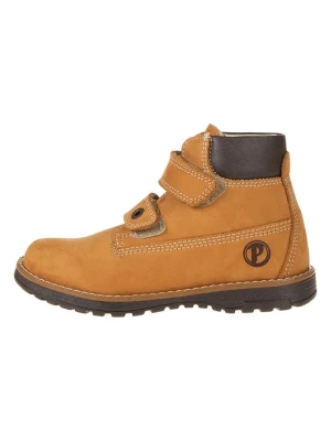 Primigi Skórzane botki "Play Casual" w kolorze jasnobrązowym rozmiar: 25