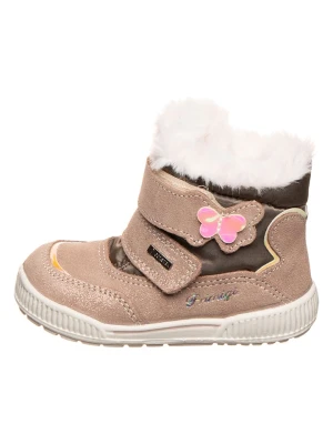 Primigi Skórzane botki w kolorze beżowym rozmiar: 25