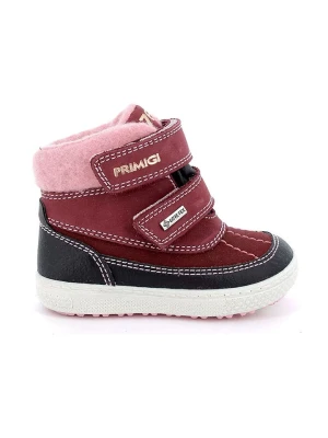 Primigi Skórzane botki w kolorze czerwonym rozmiar: 28