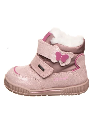 Primigi Skórzane botki w kolorze jasnoróżowym rozmiar: 24