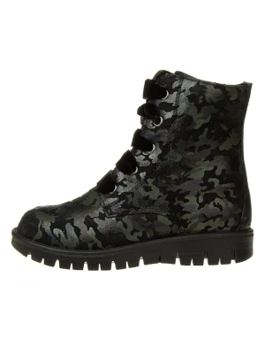 Primigi Skórzane botki w kolorze khaki rozmiar: 34