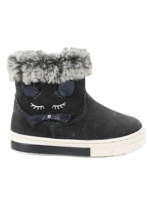 Primigi Skórzane botki zimowe w kolorze granatowym rozmiar: 24